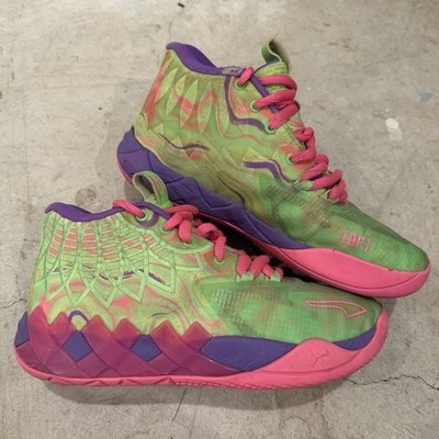 PUMA Lamelo Ball MB.01 Inverse Toxic 310438-01 Boys 6 Basketball *STAINS
