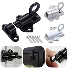 Door Latch Sprung Attic Loft Ceiling Hatch Lock Catch Tool Aluminium Alloy