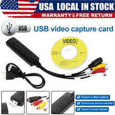 RCA S-Video USB Capture Card VHS to DVD Converter Audio Video for PC US Stock