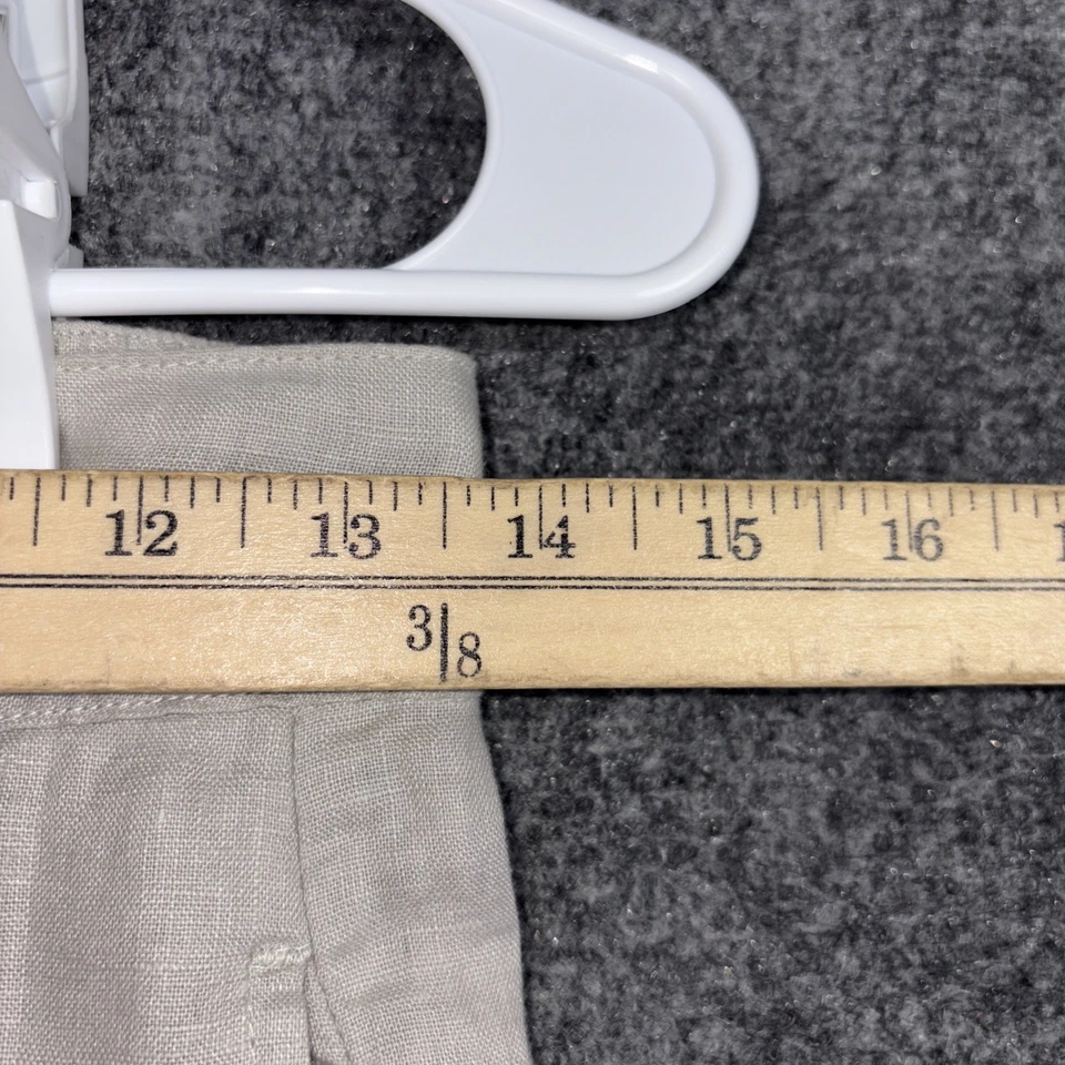 Pantalones JW Los Angeles Johnny Was para mujer talla XS gris lino floral boho diseñador Foto 4 de 4