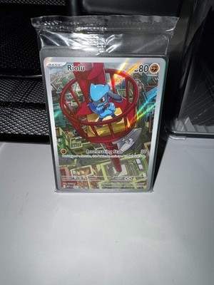 Riolu MEP 010 Factory SEALED Pokemon ETB Promo Full Art Holo Illustration