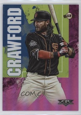 2019 Topps Fire Magenta 19/25 Brandon Crawford #188 is2