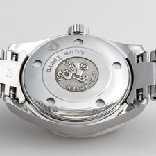 Omega Seamaster Aqua-Terra Ladies Vintage Silver Black Dial Watch Date 30 mm 7