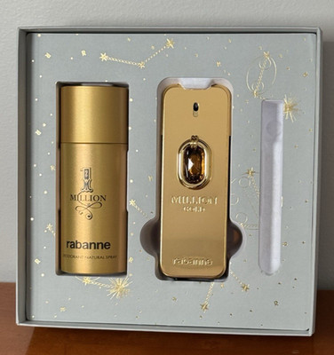 PACO RABANNE 1 MILLION GOLD ELIXER 2 piece set 3.4oz