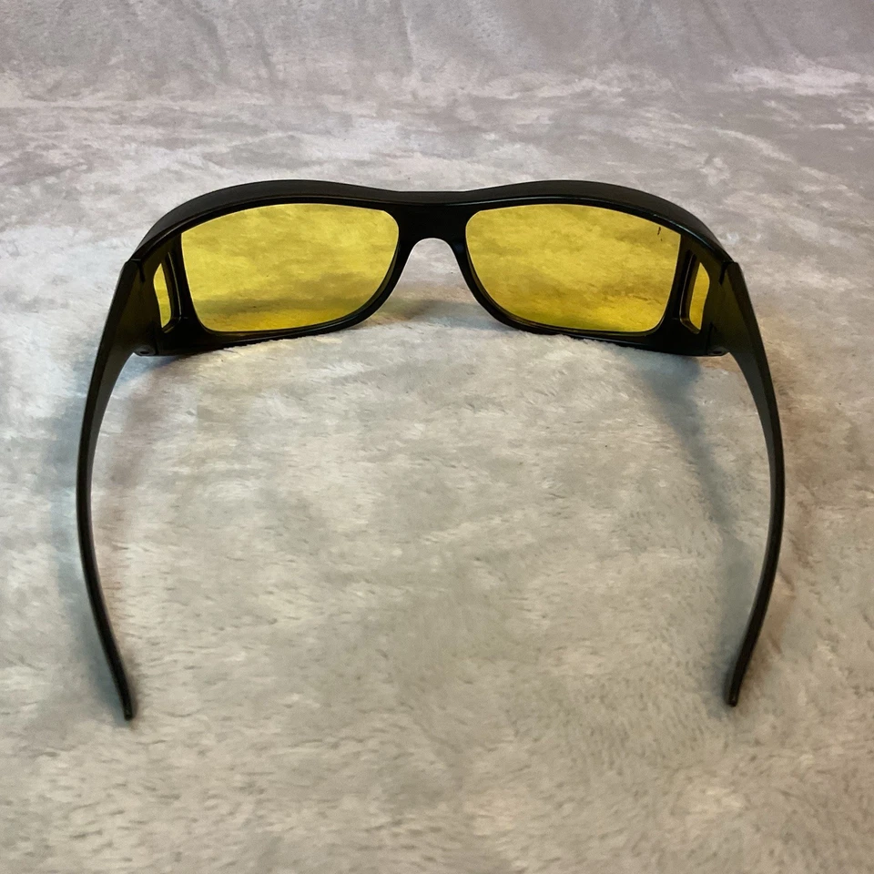 Gafas de sol NuVision de colección envolventes alrededor de la noche montar conducción piloto lente amarilla Foto 4 de 4