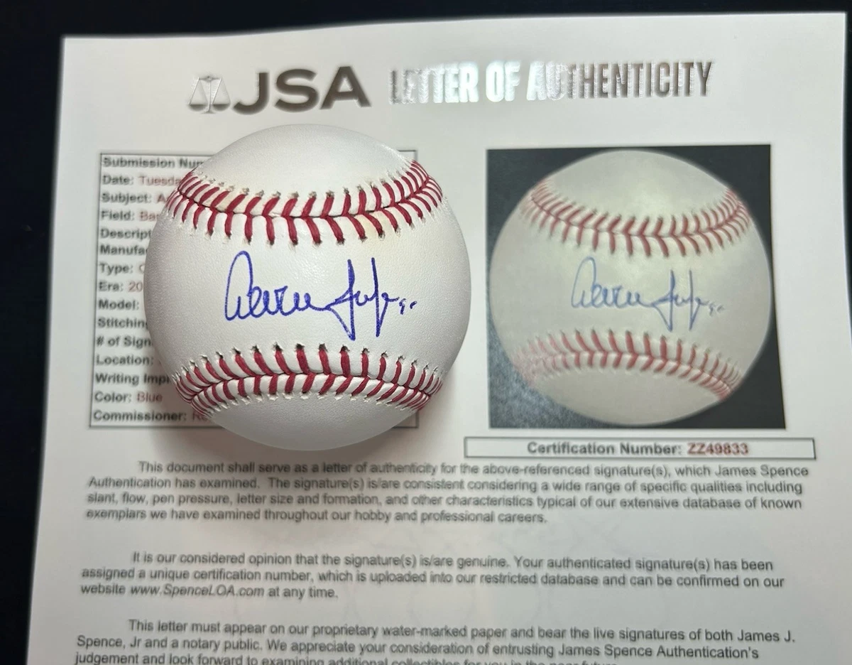 亚伦法官纽约洋基队原版亲笔签名棒球MLB 球| eBay