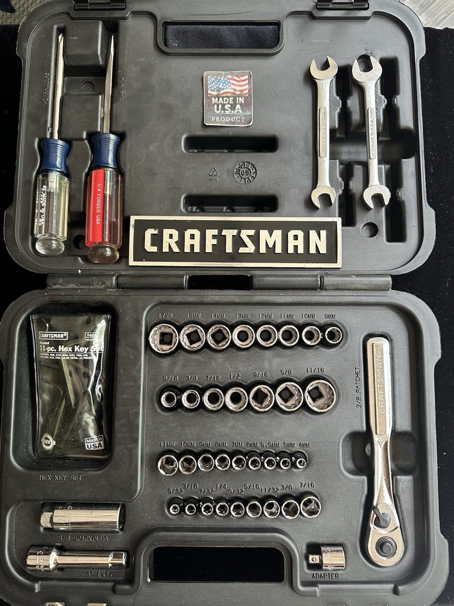 Sears Craftsman USA 🇺🇸 53 Pc. (58pc - READ) Mechanics Tool Set