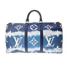 Used Louis Vuitton M45117 DR1210 Ladies Boston Bag Monogram Giant Blue Monogram