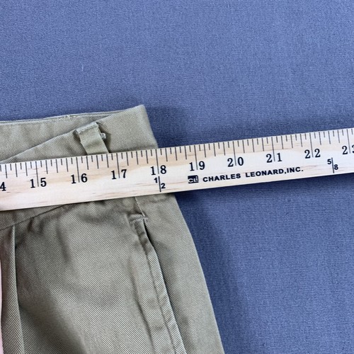 Bills Khakis Pants Mens 37 Khaki Pleated Chino Straight Leg Made USA Cotton - Picture 4 of 14