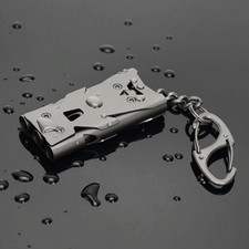 Whistle Emergency Whistles Keychain Rape Whistle Stainless Steel High Decibel...