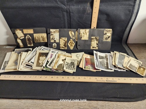 Large Mixed Lot Of Antique Family Photographs 200+ Used Different Types