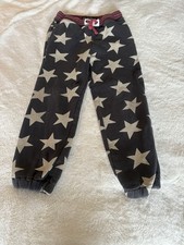 Mini Boden boys Blue / White star print roll up Skate Pants Size 7y Flaw