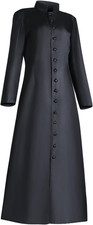 Medieval Priest Costume Long Clergy Robes Clergy Costume Pastor Minister Coat fo