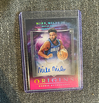 Panini 2023-24 Origins Mike Miles Jr. Pink Auto /25 RC Dallas Mavericks