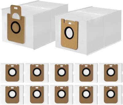12 Pcs Dust Bags Replacement for Dreame D10 Plus RLS3D D10s Plus Z10 Pro Robot