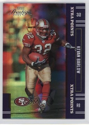 2005 Playoff Prestige Xtra Points Purple 11/100 Kevan Barlow #119 0f8
