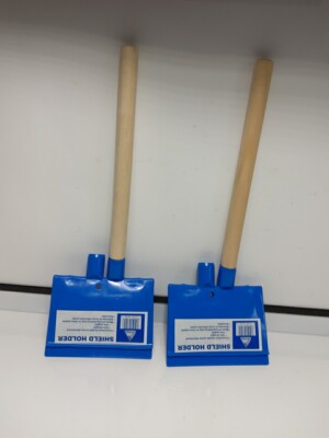 LOT OF 2 TRIMACO MODEL 06125 PAINT SHIELD HOLDERS W/WOODEN HANDLES (NEW)