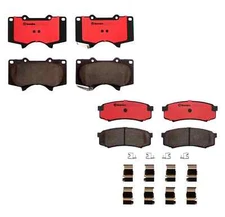 Front and Rear Brembo Ceramic Brake Pads Set Kit For Toyota 4Runner Lexus GX460