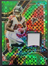 Calvin Ridley 2020 Panini Select Football Green Checkerboard Prizm Patch #d 3/5