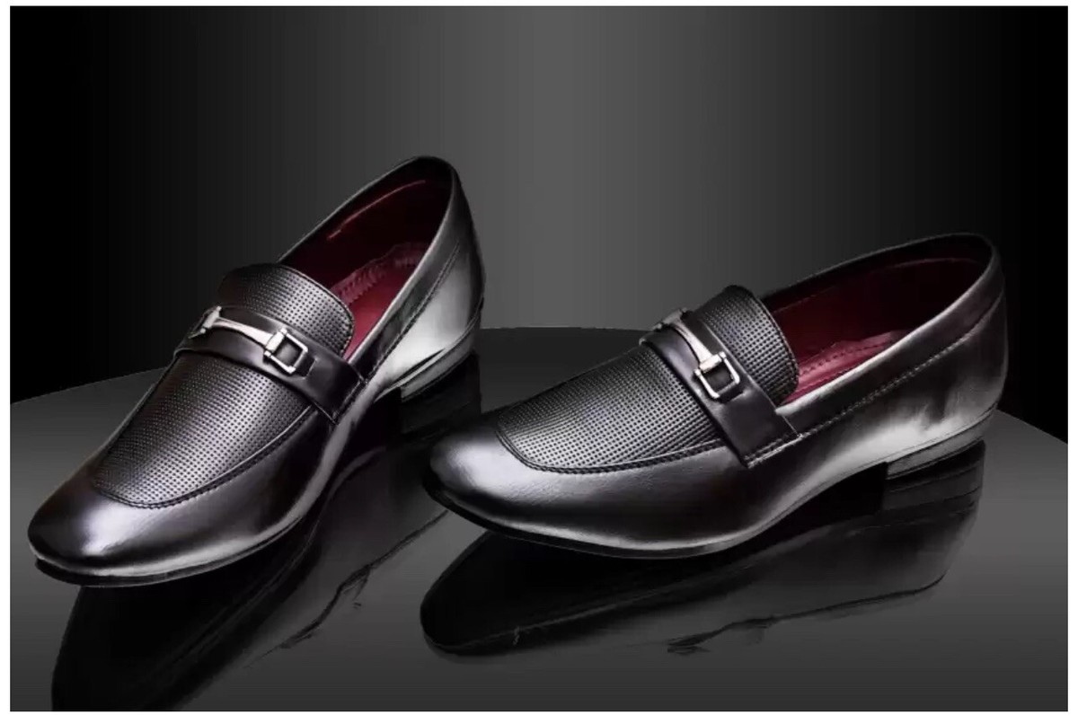 NXT Italy Collection Shoes Mens 10.5 Black Horsebit Apron NXT Italy Collection Shoes Mens 10.5 Black Horsebit Apron