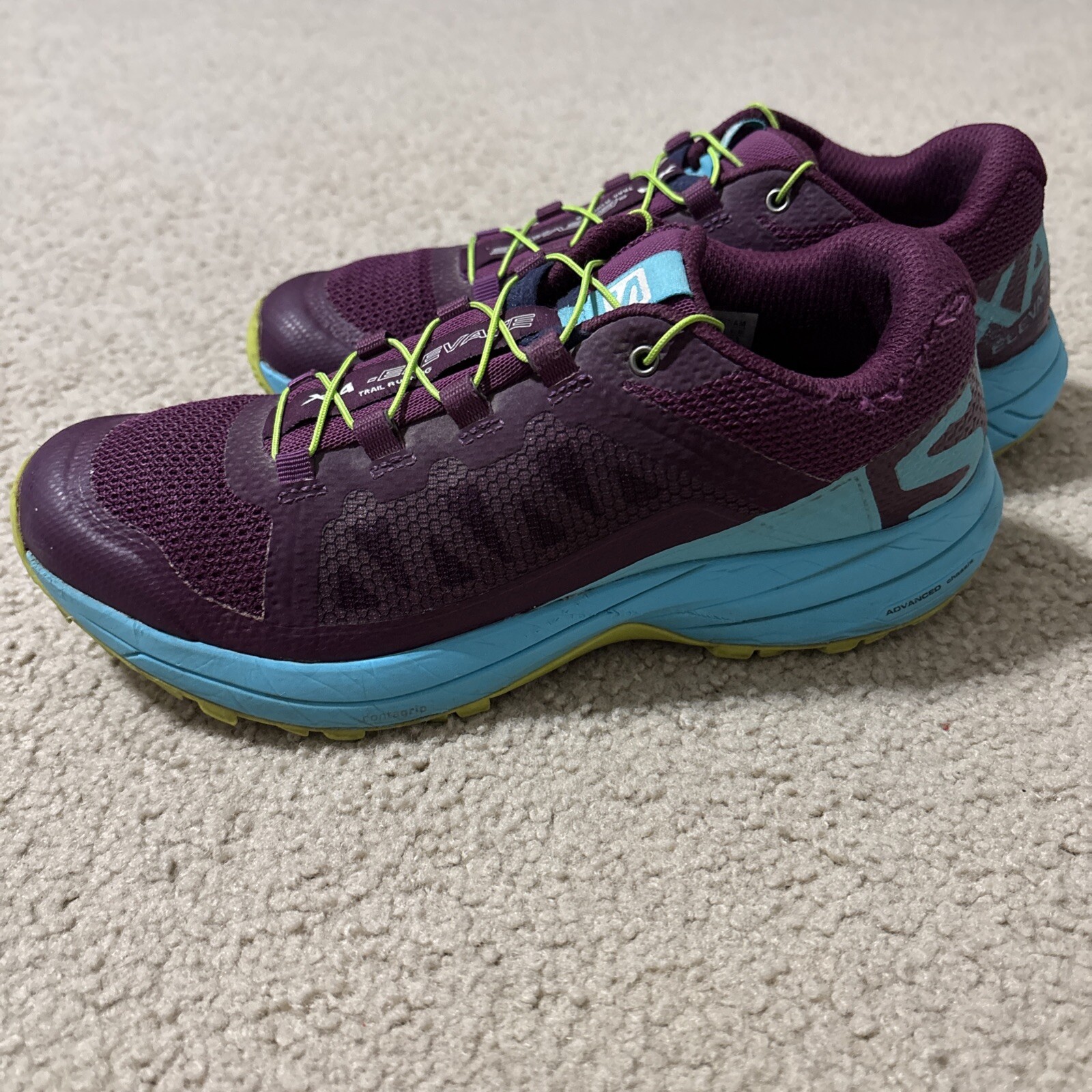 Scarpe da ginnastica Salomon XA Elevate 401378 donna taglia 6 viola trail running escursionismo