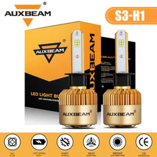 AUXBEAM H1 LED Headlight 6000K High/Low Beam Bulbs Conversion Kit Super Bright