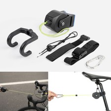 Remolque para bicicletas al aire libre retráctil cuerda de remolque tracción correa dispositivo de gancho