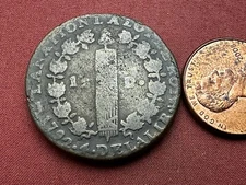 1792 T France 12 Deniers Coin Louis XVI, FRANCOIS TYPE, CONSTITUTIONAL #AR104