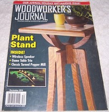 Woodworker's Journal Magazine December 2019 Plant Stand