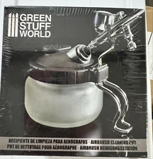 MINIATURE HOBBY SUPPLIES GREEN STUFF WORLD AIRBRUSH CLEANING POT