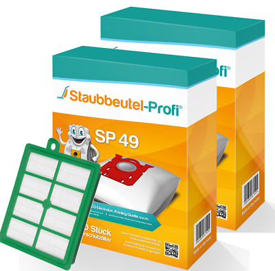 20 Staubsaugerbeutel SP49 1 Hepafilter  geeig. für AEG Electrolux AMX 7030