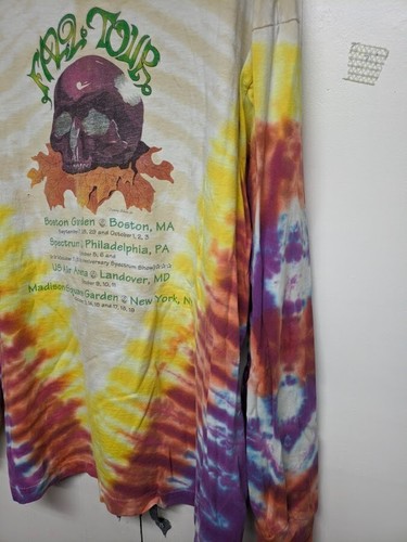 Camiseta vintage 1994 Grateful Dead Pumpkin manga larga gira otoño puntada única XL - Imagen 5 de 15