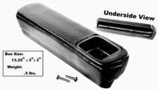 1969-72 CHEVROLET PICKUP TRUCK DOOR ARM REST - REAR - LH - BLACK - 69-72