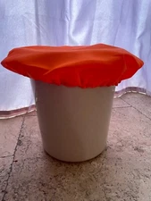 Bucket cover for small buckets 8-10 inches in diameter, orange Color