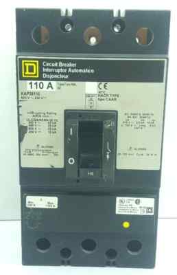 Square D Kap36110 Schutzschalter 110 Verstärker 3 Pol 600v 250v