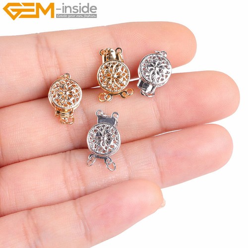 Clasp Closures 14K Gold Filled Beads Double Sided Filigree Round Bracelet 9mm - Picture 2 of 23