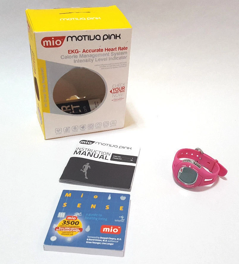 Reloj Monitor de Ritmo Cardíaco Mio Motiva Rosa ECG Preciso  Foto 2 de 4