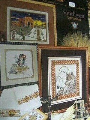 Stoney Creek Southwest Expressions Cross Stitch Leaflet-Dreamcatcher/Wolf/Horse/