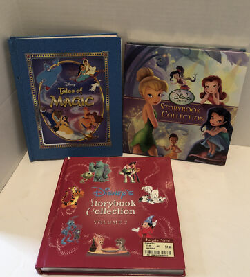 Three Disney's Storybook Collections Hardcover Books 42 Stories