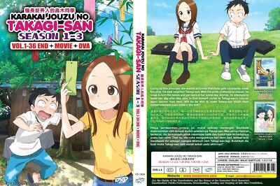 ENGLISH DUBBED Karakai Jouzu no Takagi-san SEASON 1-3 + Movie + OVA DVD All Reg