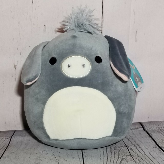 Squishmallow Jason the Donkey 8 Inches Plush Kellytoy Gray for sale online | eBay