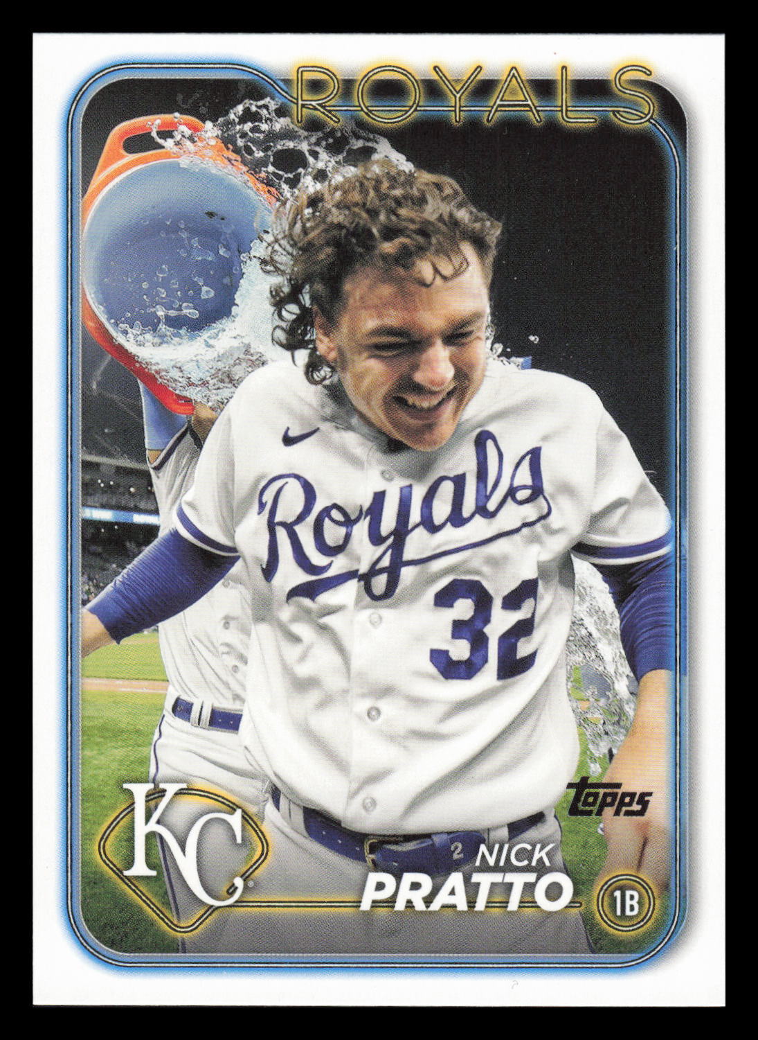 2024 Topps #364 Golden Mirror Nick Pratto Kansas City Royals