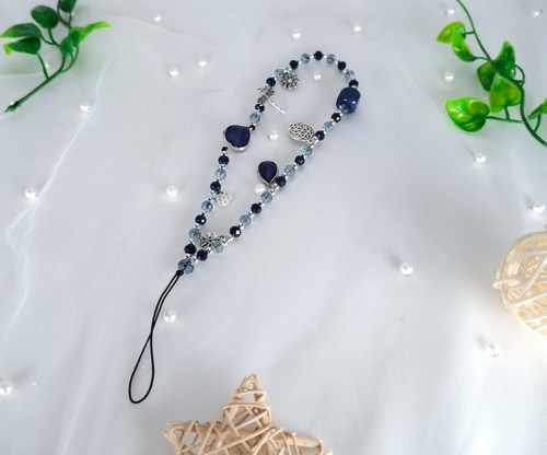 Handmade Cute Beaded Phone Charm Accessories Blue Boho Phone Charm Beaded USA - 第 5/13 張圖片