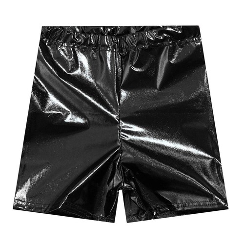 Kids Metallic Party Dance Performance Hot Pants Youth Shorts Practice Costume - Picture 8 of 72