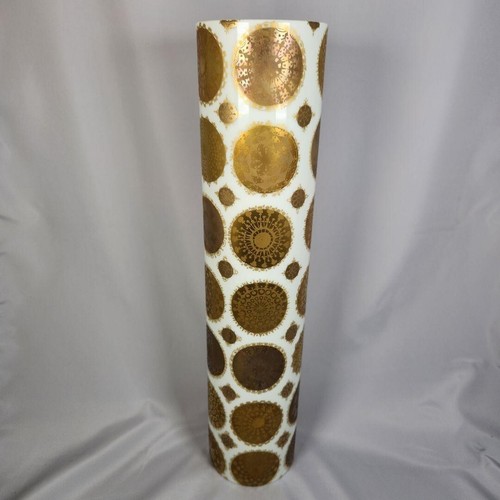 ROSENTHAL Bjorn Wiinblad Quatre Couleurs Large Vase Gold Studio-Linie - Picture 2 of 13