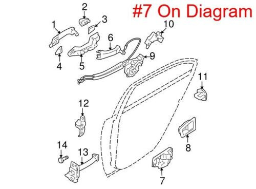 NEW OEM Rear Left Interior Door Handle 836103K530CRQQH for Hyundai Sonata 07-10 - Picture 1 of 1