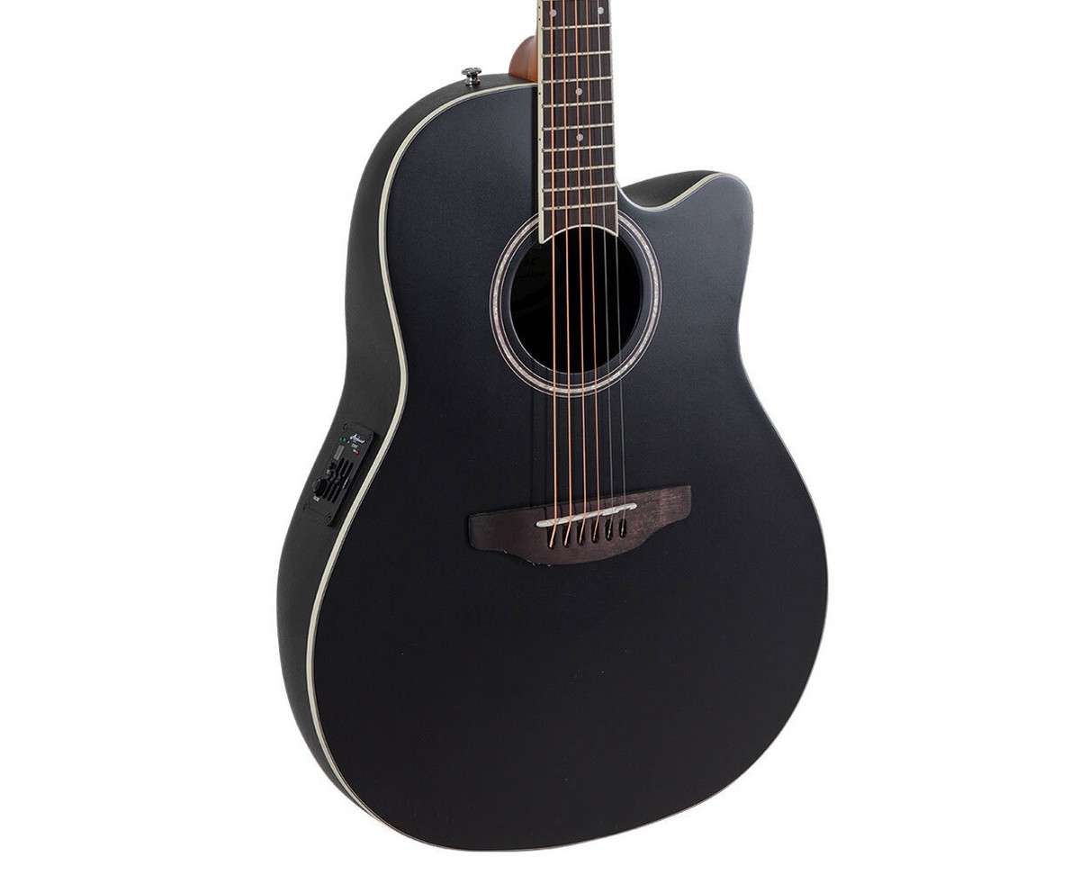 Ovation Applause AB24-5S Cutaway A/E Guitar - Black Satin - B