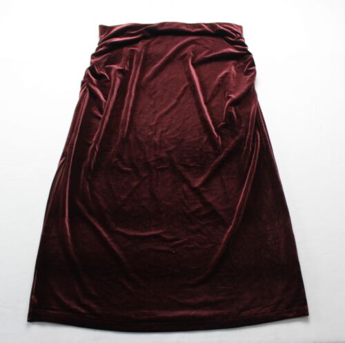 Old Navy Women's Pull-On Velvet Side Split Maxi Skirt EJ2 Raisin Arizona Size XL
