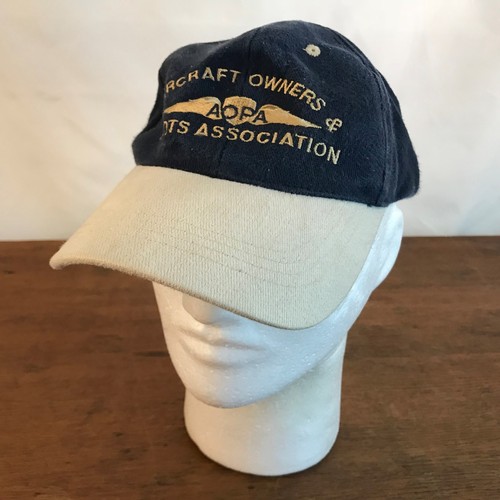 Aircraft Owners Pilots Association AOPA Blue Cotton Baseball Cap Hat Small CH13 - Afbeelding 1 van 6