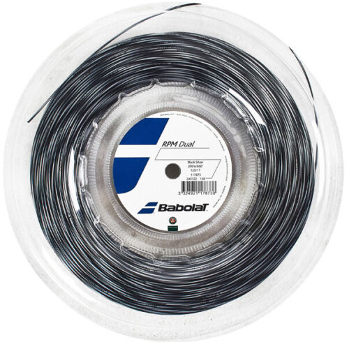 Babolat RPM Dual Tennis String Racket Reel Black/Silver 1.25mm/17L/200m